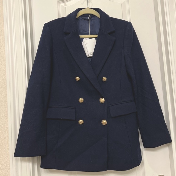 ✨SOLD!!✨ Like NEW!! Navy blue blazer & Other stories - Picture 2 of 6